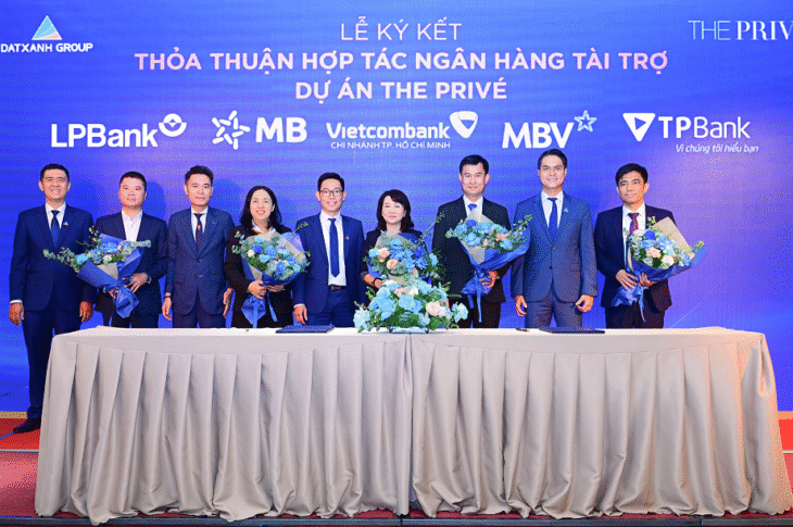 Đất Xanh ký kết hợp tác triển khai The Privé với các ngân hàng và đơn vị phân phối lớn